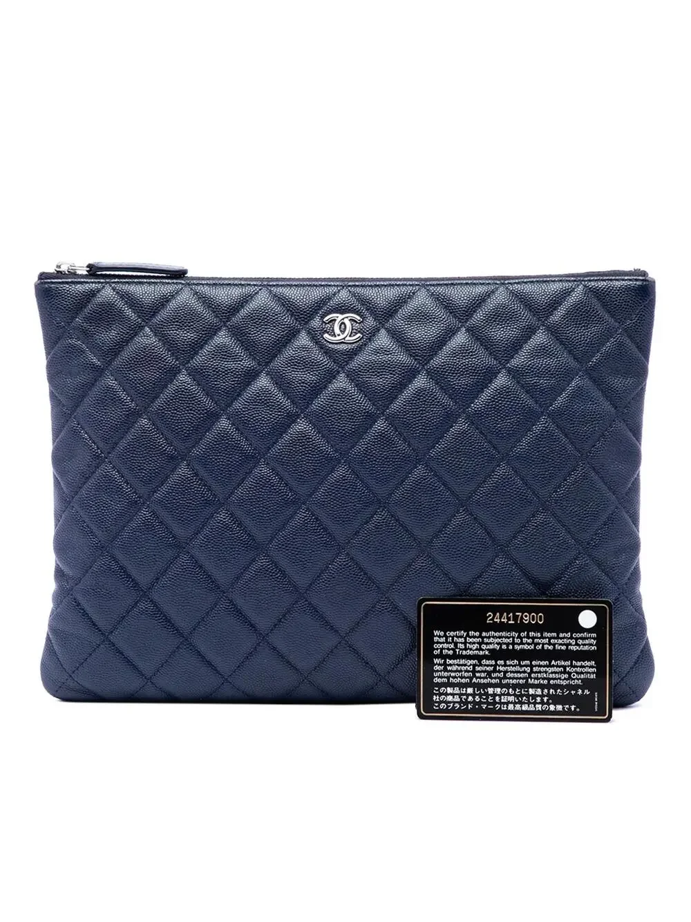 Chanel Medium Quilted Caviar O Case #300373C10B